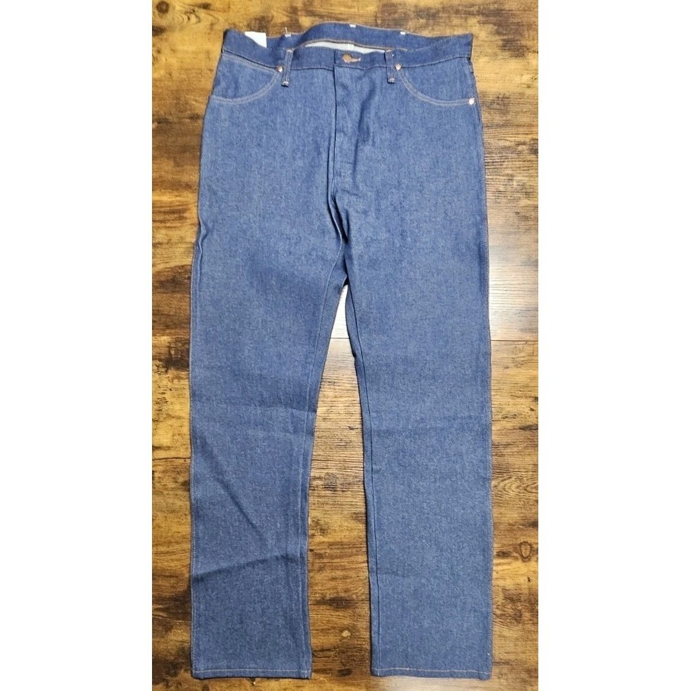 VTG NWT 36x35 WRANGLER JEANS 13MWZ RAW DENIM Pro Rodeo Cowboy Cut Deadstock